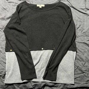 Women's Black and Gray Blouse